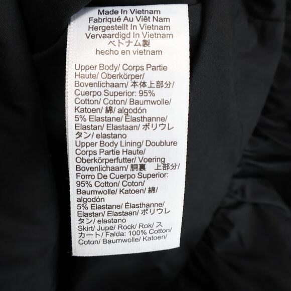 J.Crew Bubble Hem Mixy Mini Dress Black Size Large NWOT - Picture 8 of 8